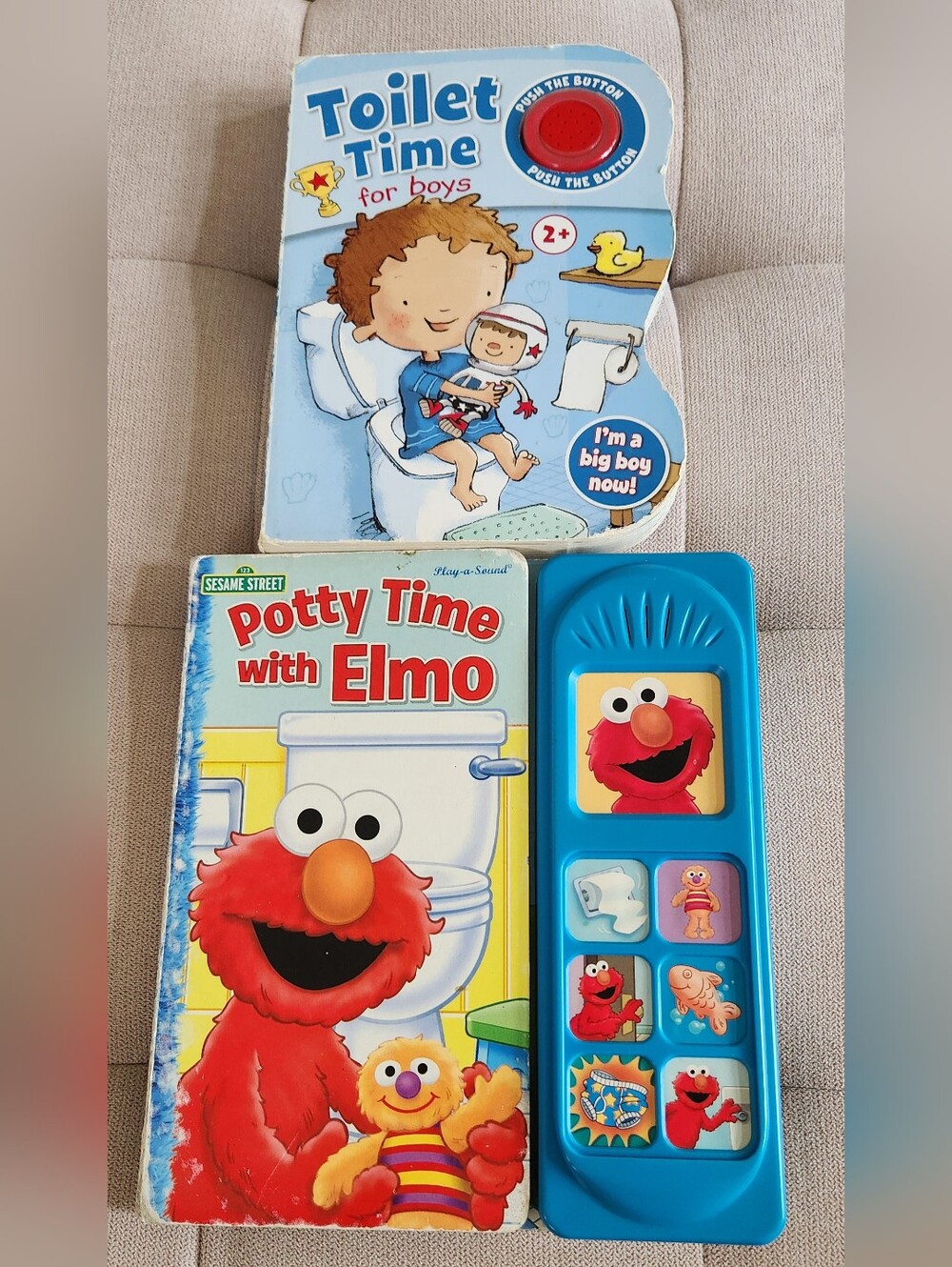 Sesame Street Potty Time with Elmo Interactive Sound Book + Toilet Time for Boys